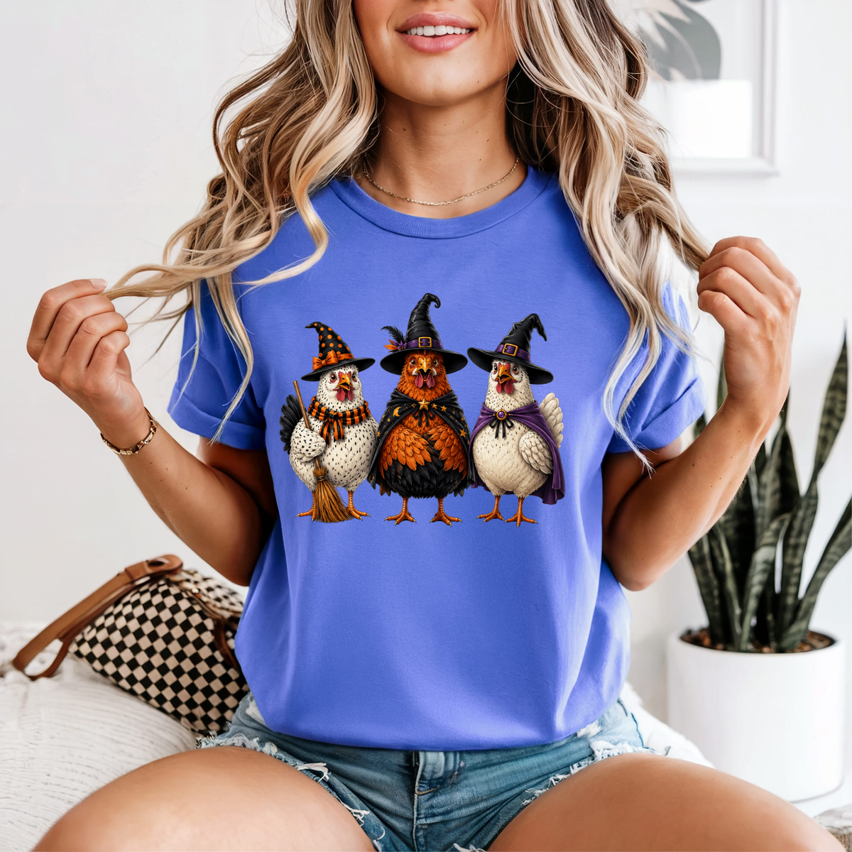 Witchy Chickens Trio — Comfort Colors unisex tee