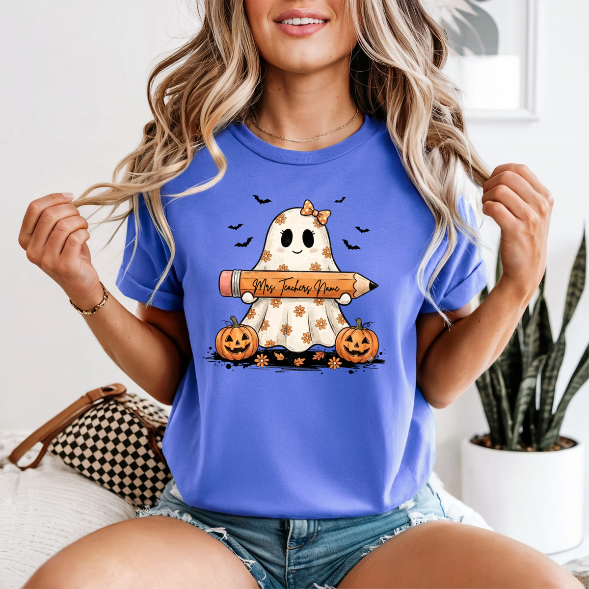 Teacher Ghost Halloween Comfort Colors