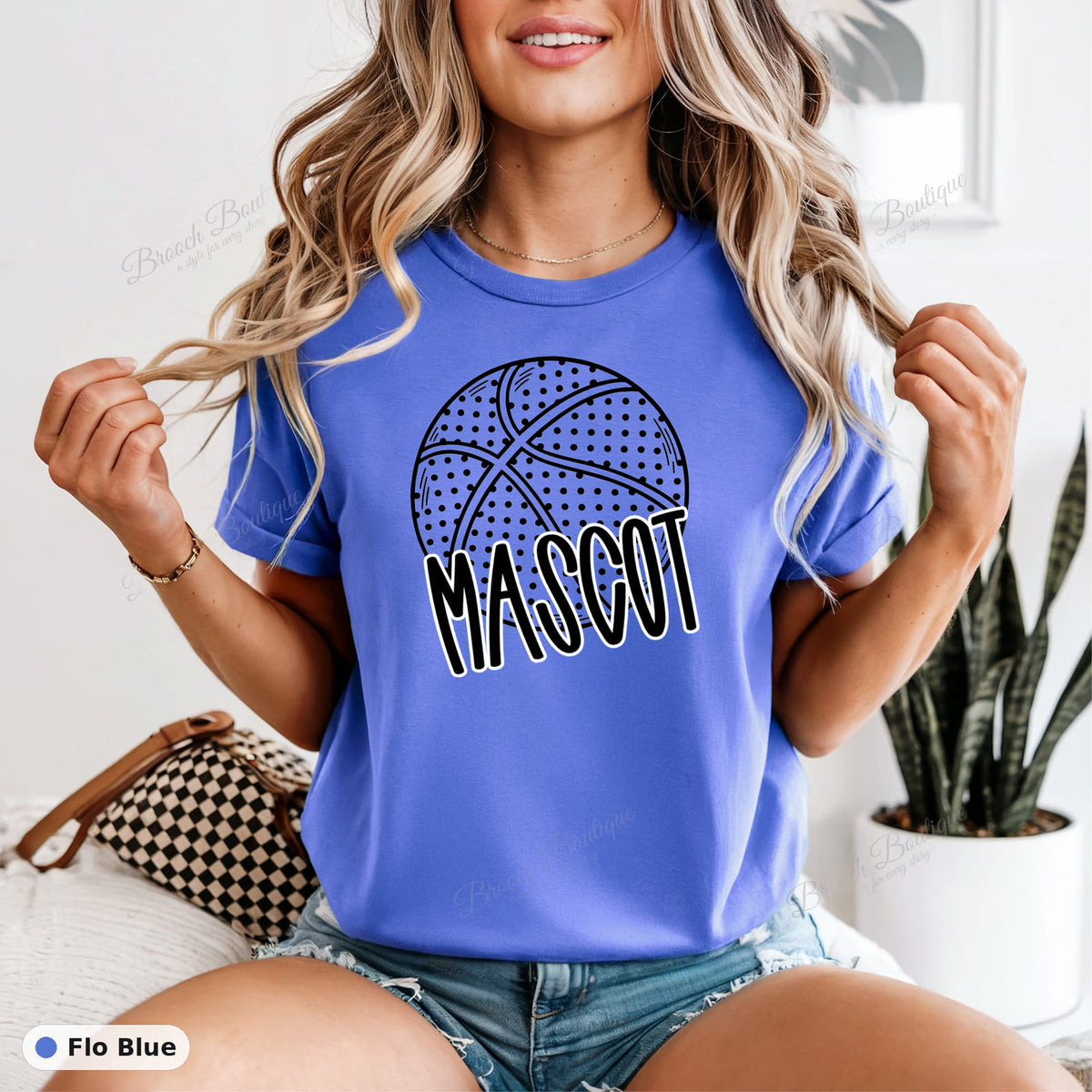 Basketball Mascot Template — Comfort Colors 1717