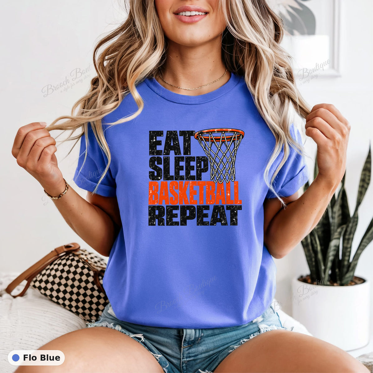 Eat Sleep Basketball Repeat — Comfort Colors 1717