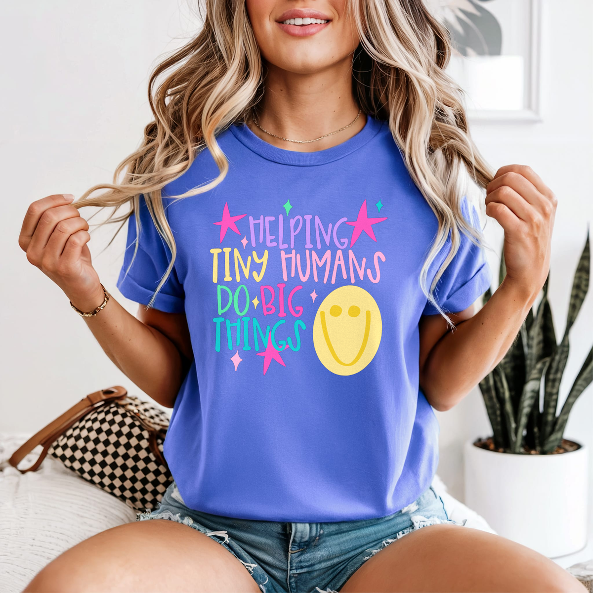 Helping Tiny Humans Do Big Things — Comfort Colors unisex tee