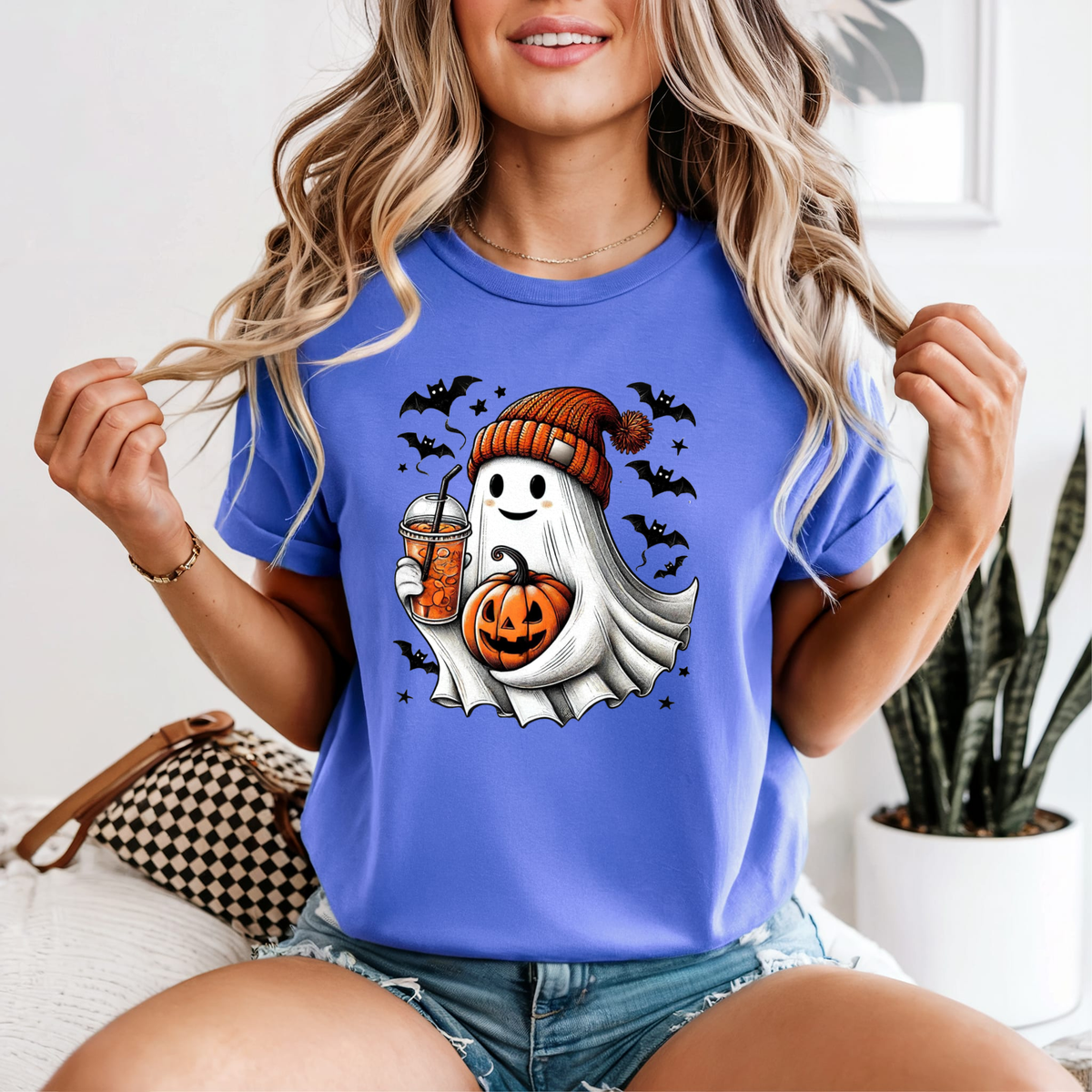 Pumpkin Spice Ghost — Comfort Colors unisex tee