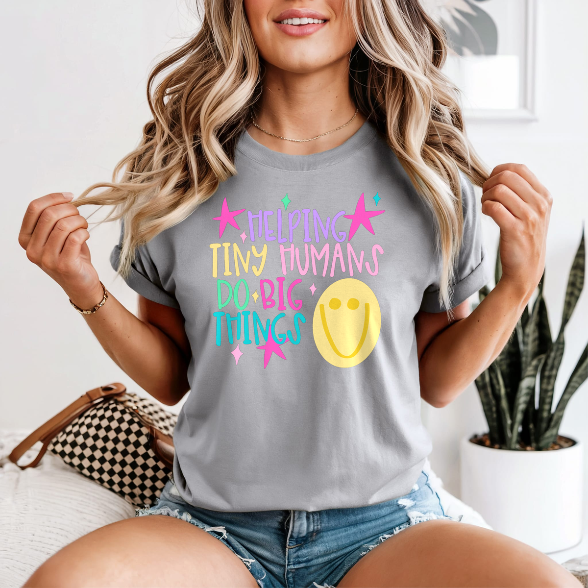 Helping Tiny Humans Do Big Things — Comfort Colors unisex tee