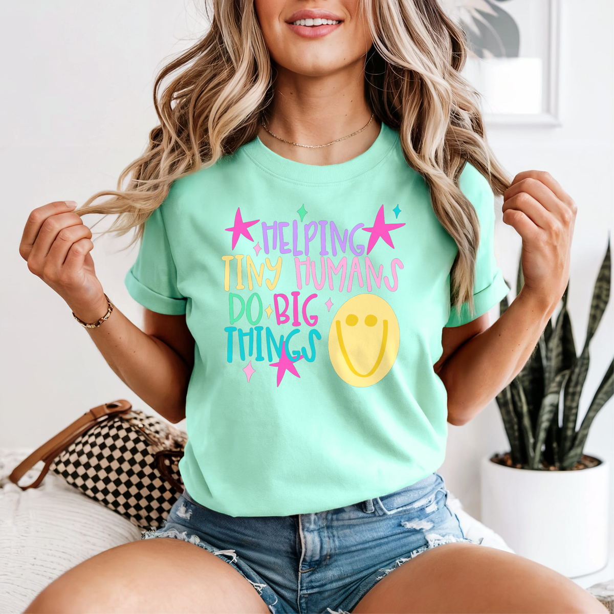 Helping Tiny Humans Do Big Things — Comfort Colors unisex tee