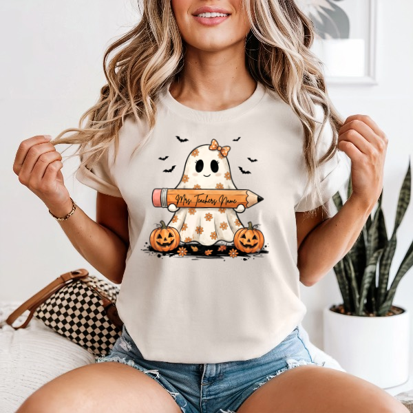 Teacher Ghost Halloween Comfort Colors