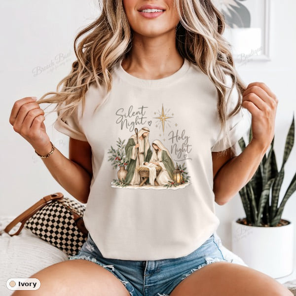 Silent Night Holy Night — Comfort Colors 1717