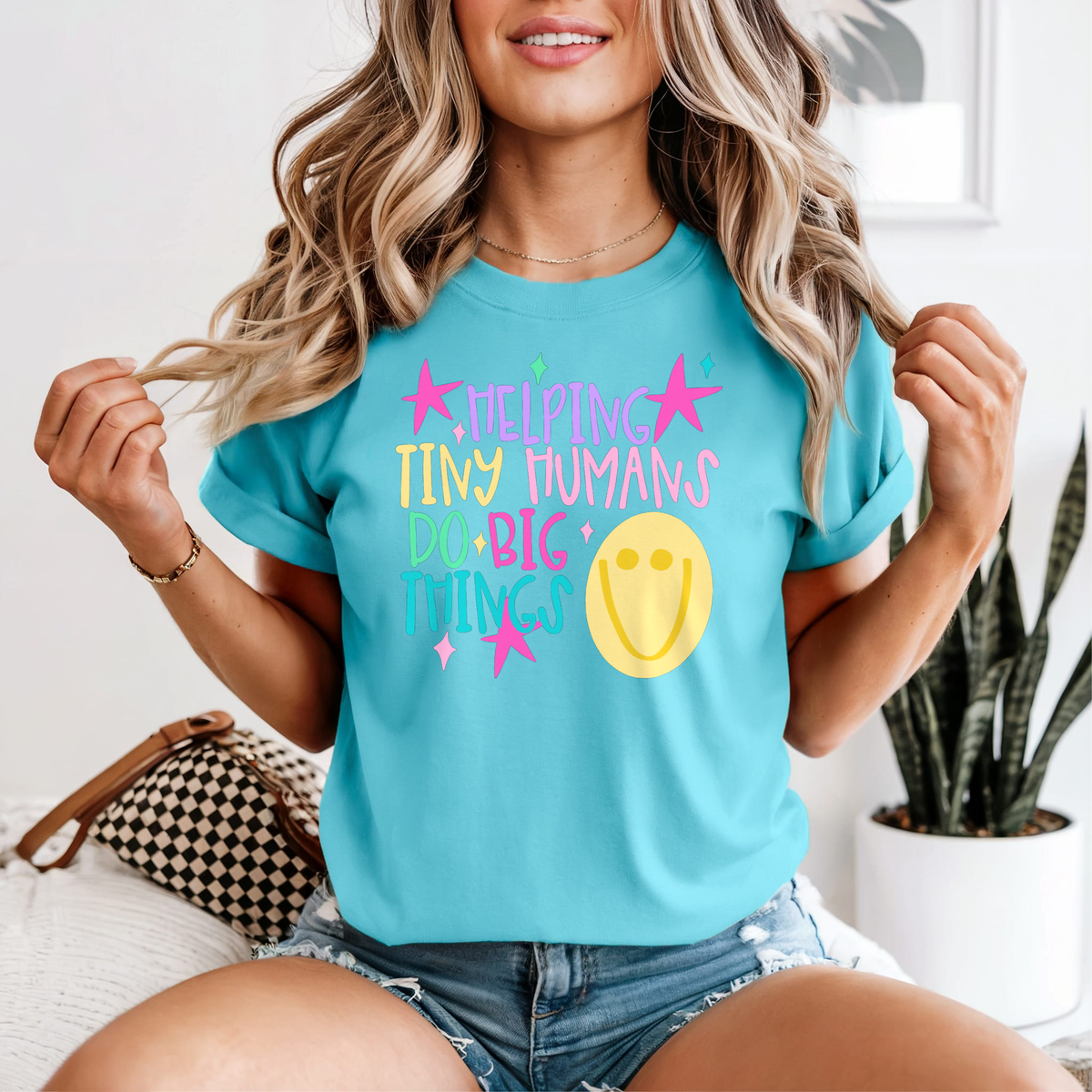 Helping Tiny Humans Do Big Things — Comfort Colors unisex tee