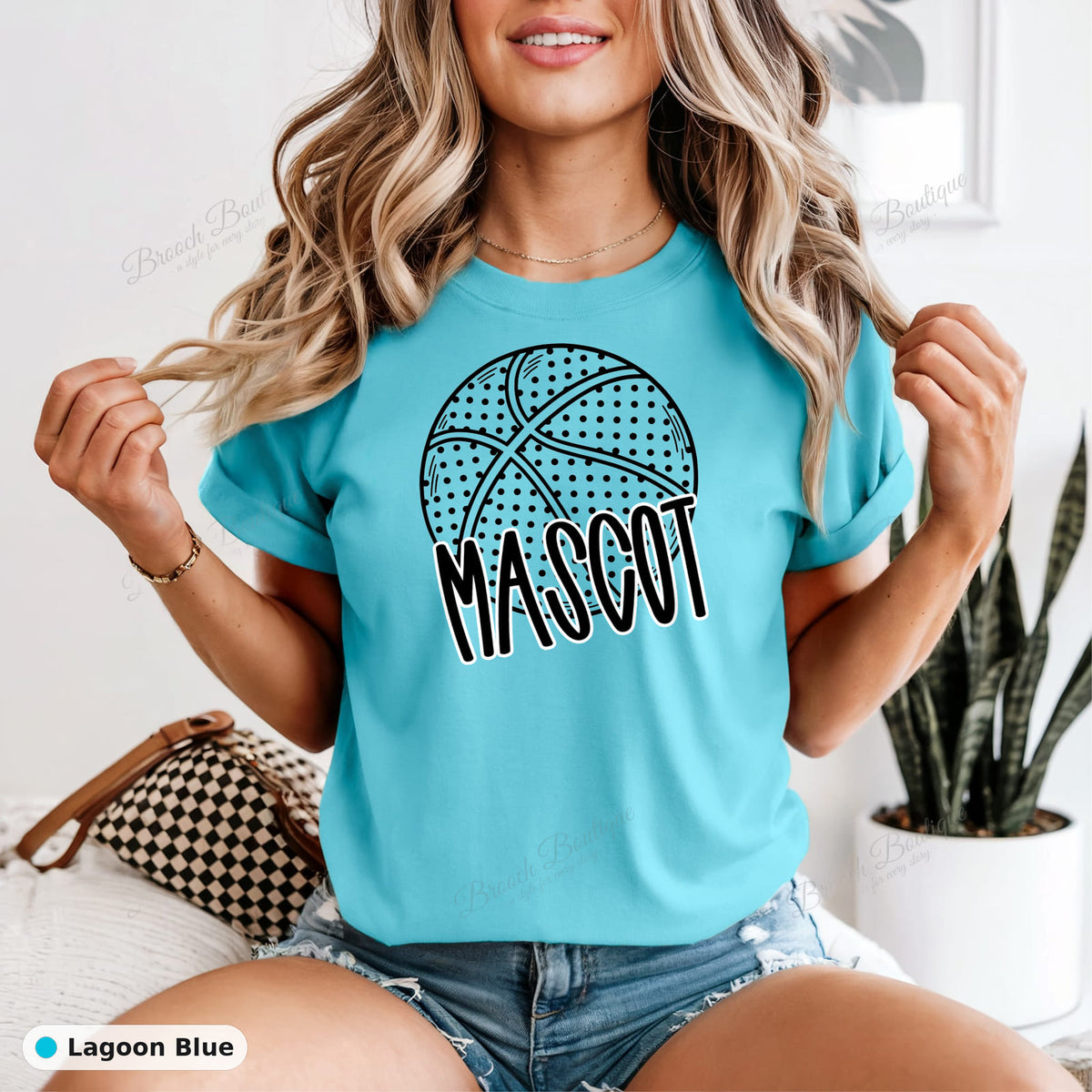Basketball Mascot Template — Comfort Colors 1717