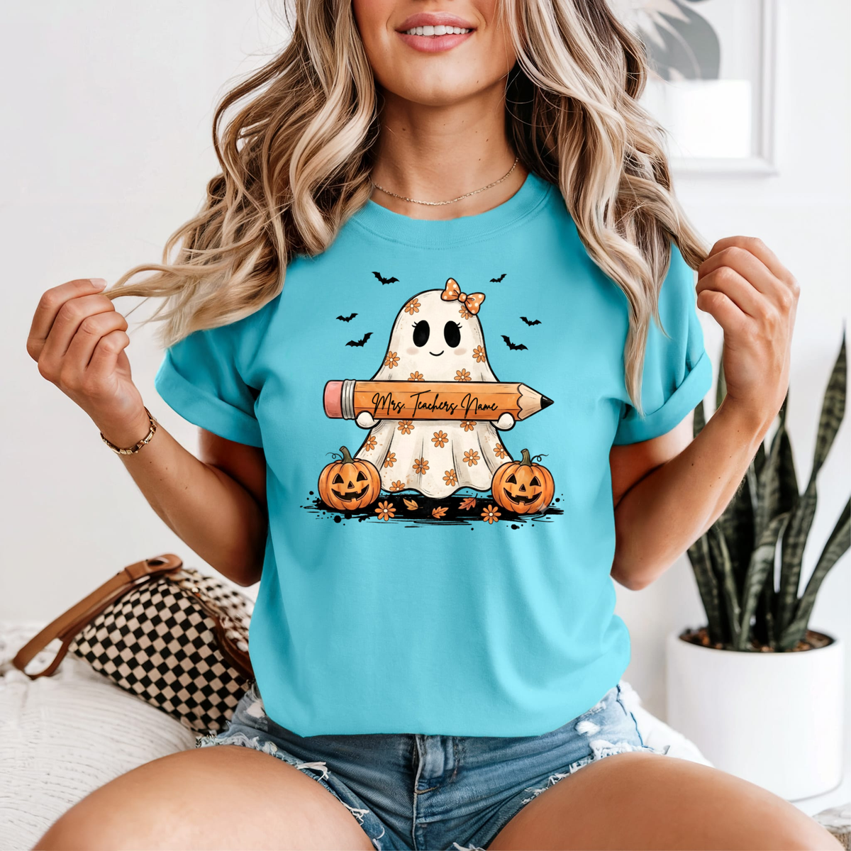 Teacher Ghost Halloween Comfort Colors