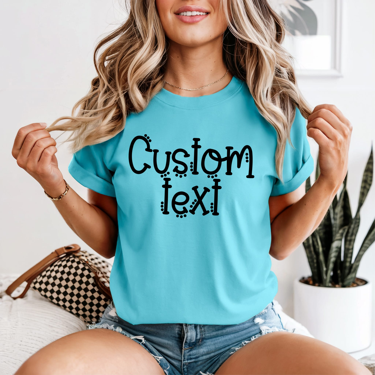 Custom School Dot Print -Comfort Colors TEE
