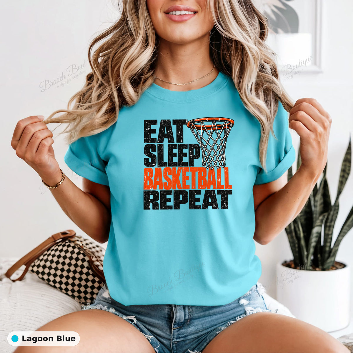 Eat Sleep Basketball Repeat — Comfort Colors 1717