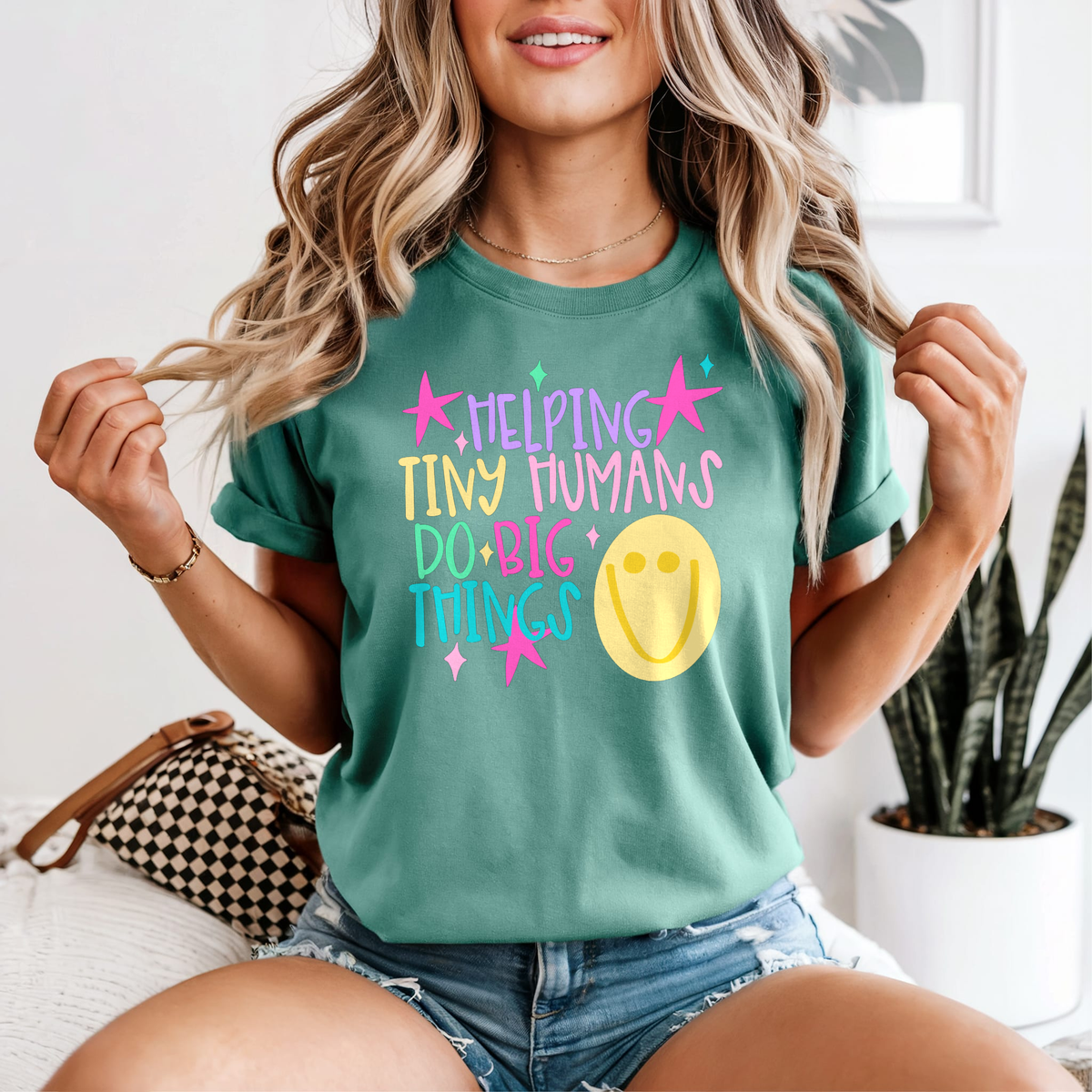Helping Tiny Humans Do Big Things — Comfort Colors unisex tee