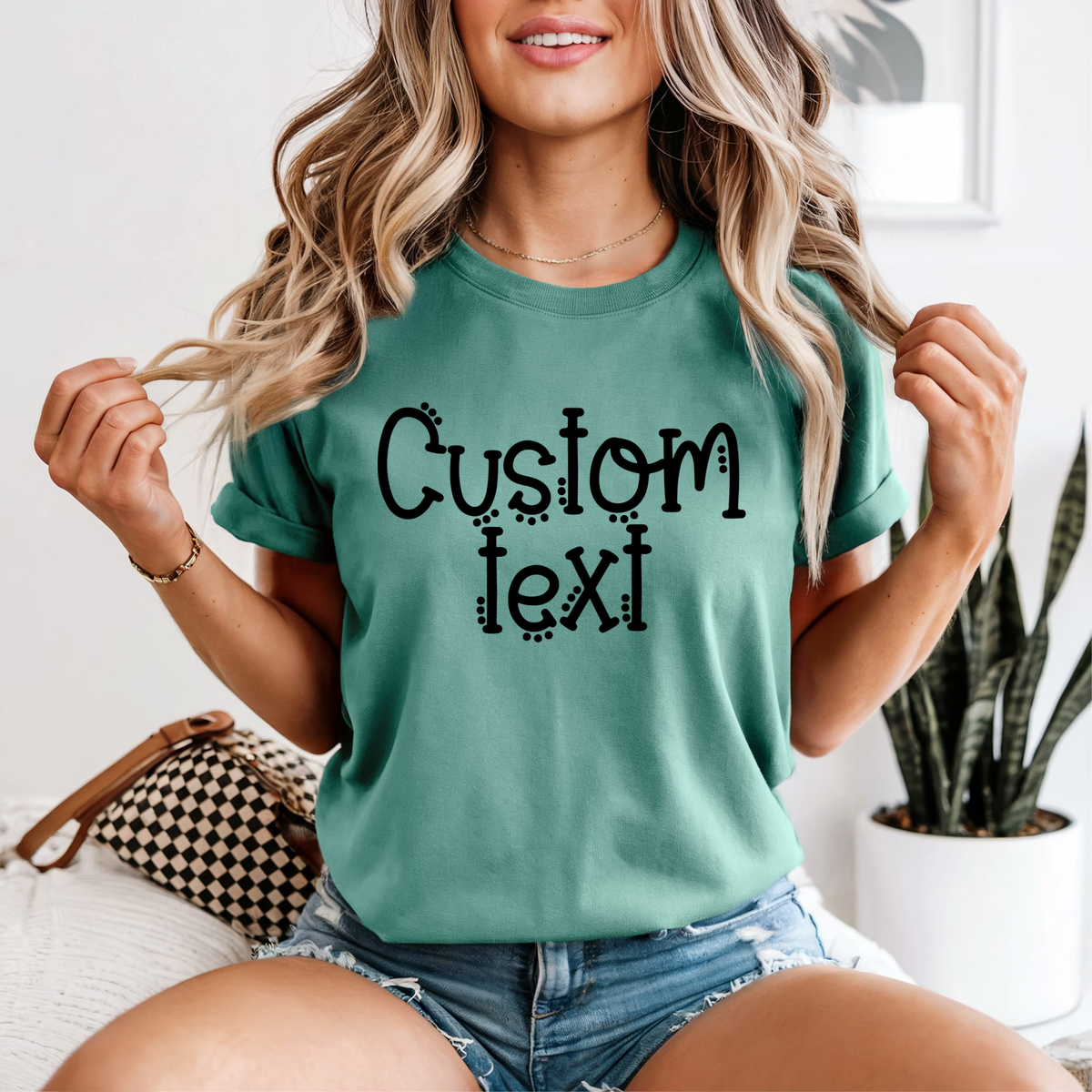 Custom School Dot Print -Comfort Colors TEE