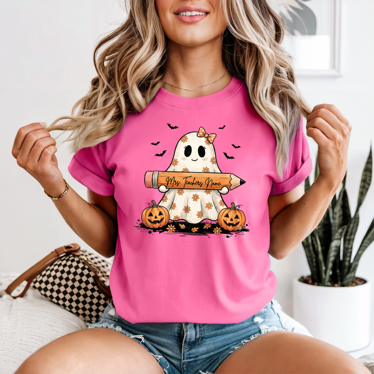 Teacher Ghost Halloween Comfort Colors