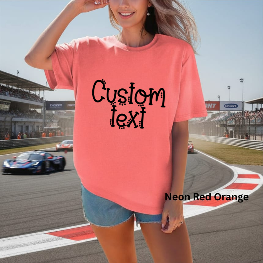 Custom School Dot Print -Comfort Colors TEE