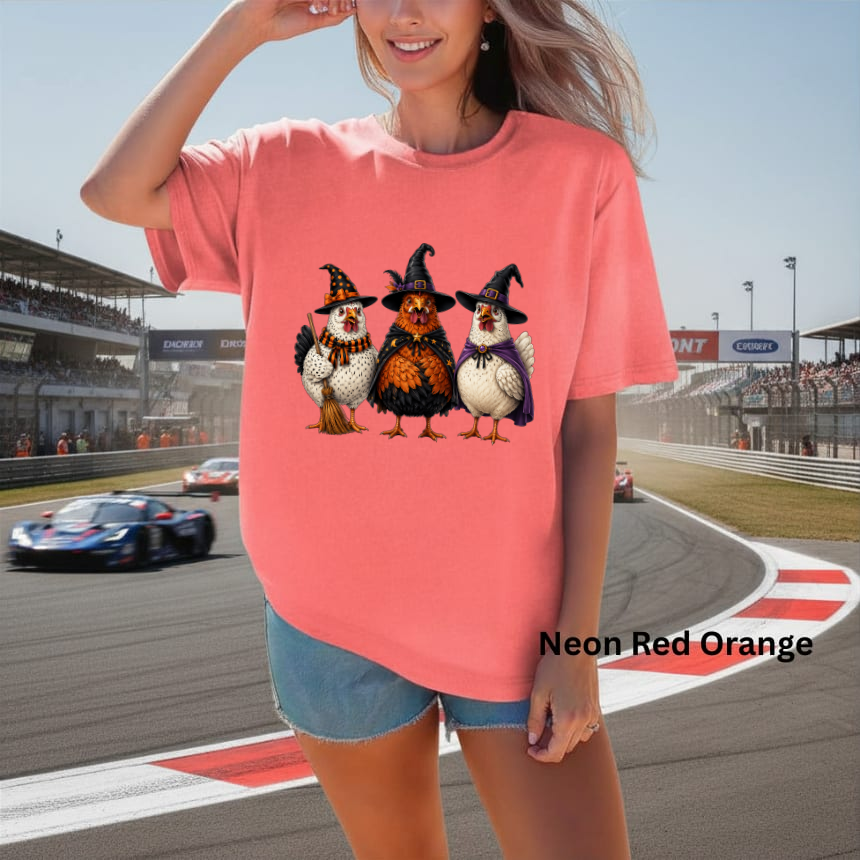 Witchy Chickens Trio — Comfort Colors unisex tee