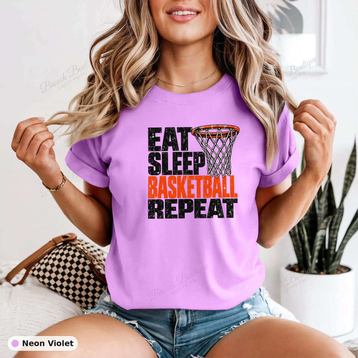 Eat Sleep Basketball Repeat — Comfort Colors 1717