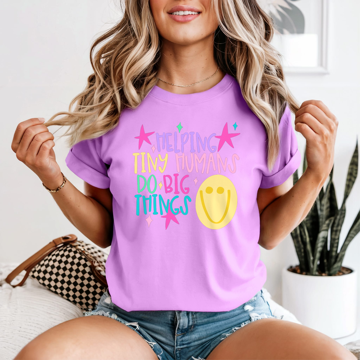 Helping Tiny Humans Do Big Things — Comfort Colors unisex tee