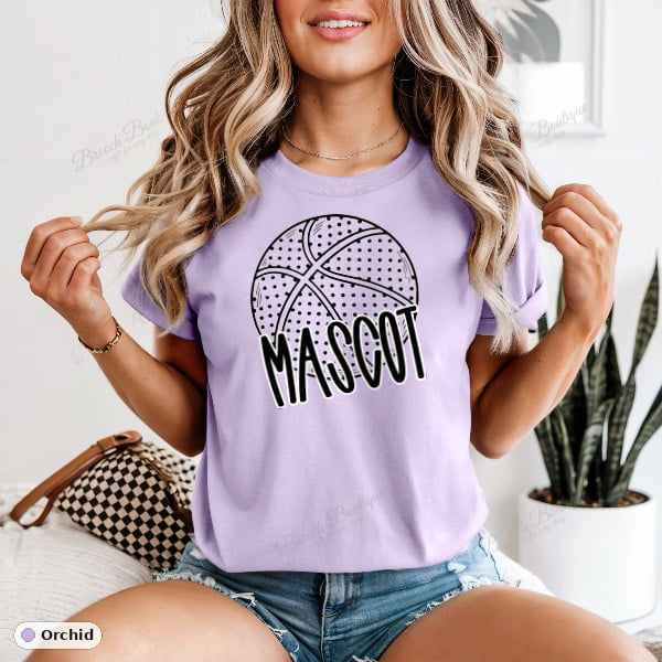Basketball Mascot Template — Comfort Colors 1717