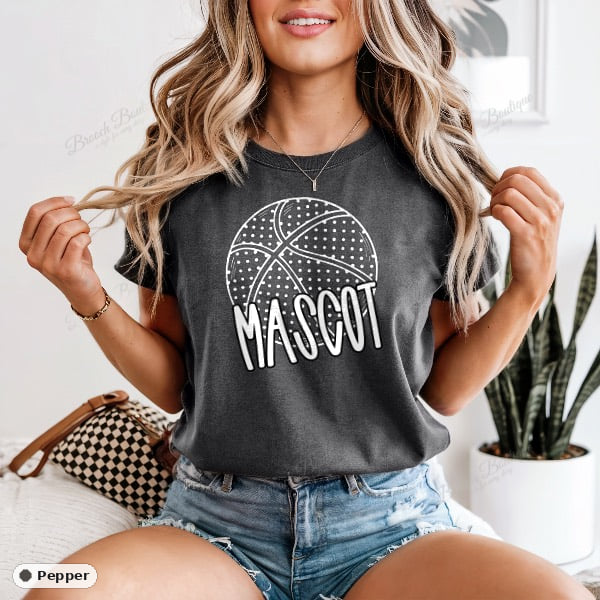 Basketball Mascot Template — Comfort Colors 1717