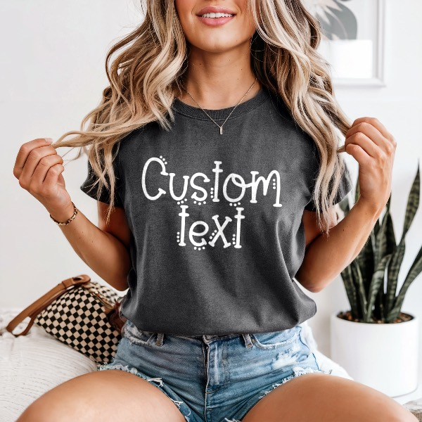 Custom School Dot Print -Comfort Colors TEE