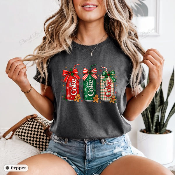 Christmas Diet Coke Cans — Comfort Colors 1717
