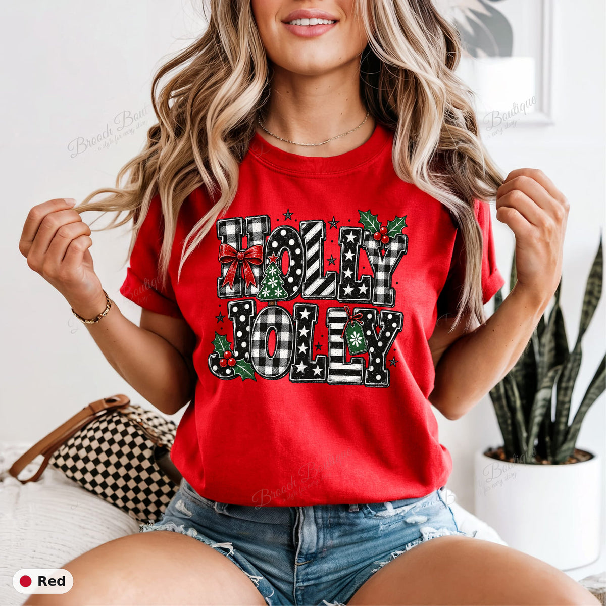 Holly Jolly Plaid — Comfort Colors 1717