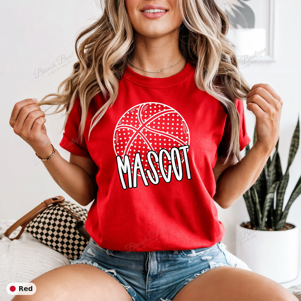 Basketball Mascot Template — Comfort Colors 1717
