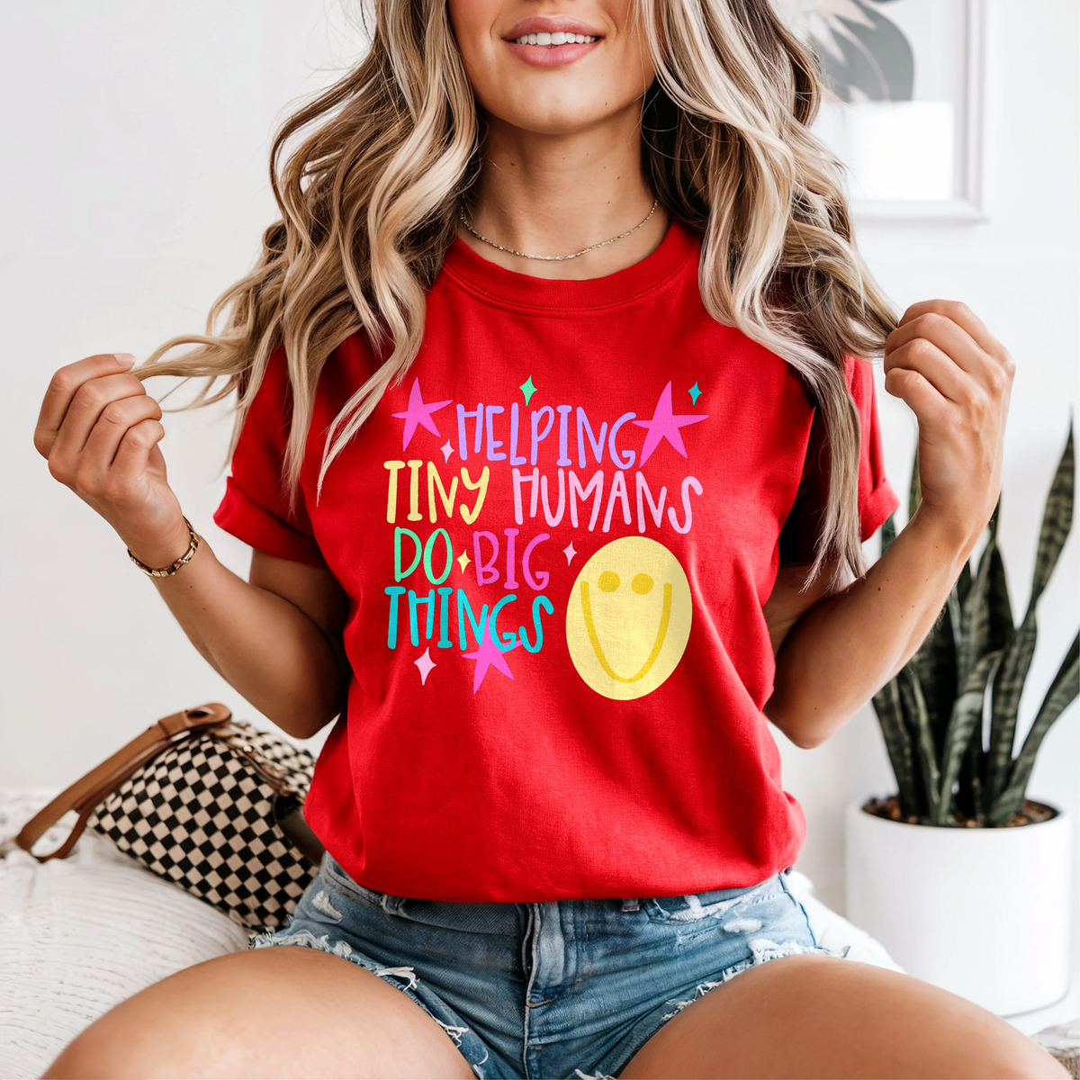 Helping Tiny Humans Do Big Things — Comfort Colors unisex tee