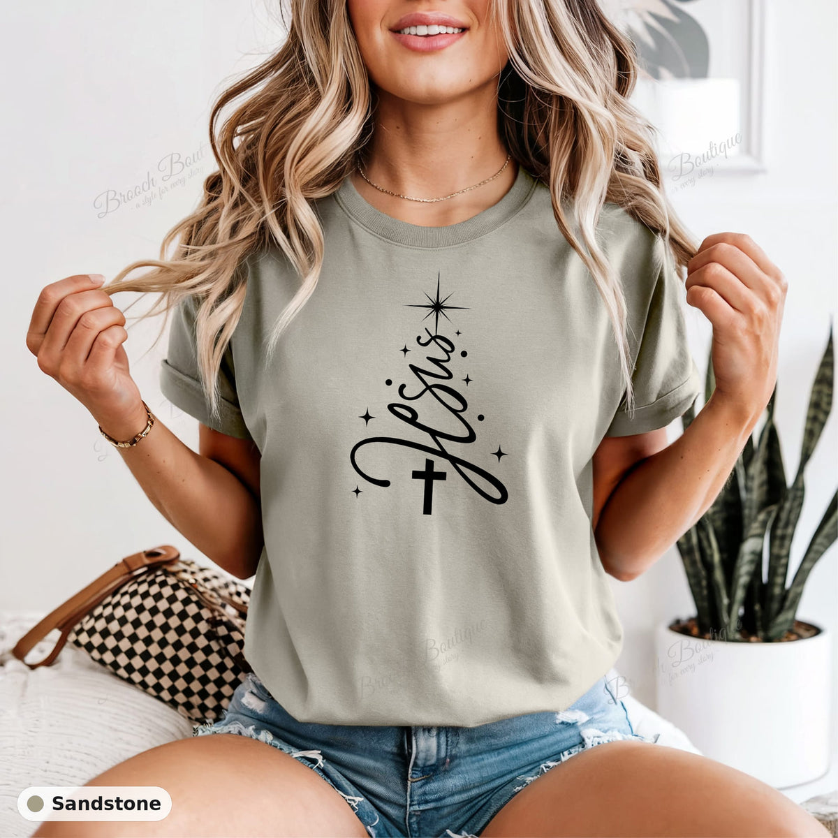 Christ Christmas Tree — Comfort Colors 1717