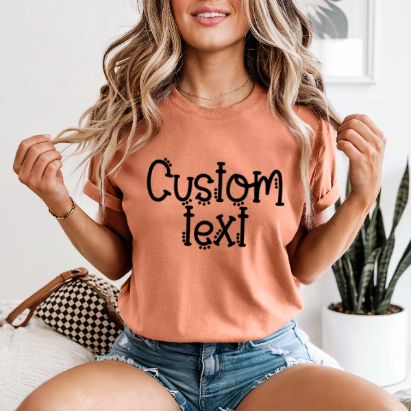 Custom School Dot Print -Comfort Colors TEE