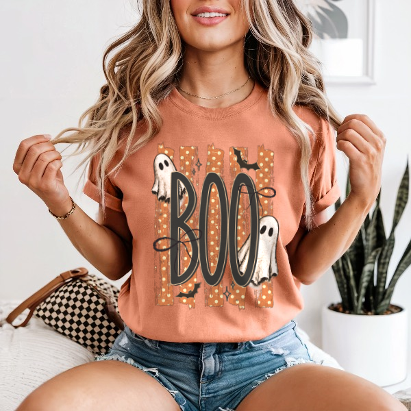 Boo Ghosts — Comfort Colors unisex tee