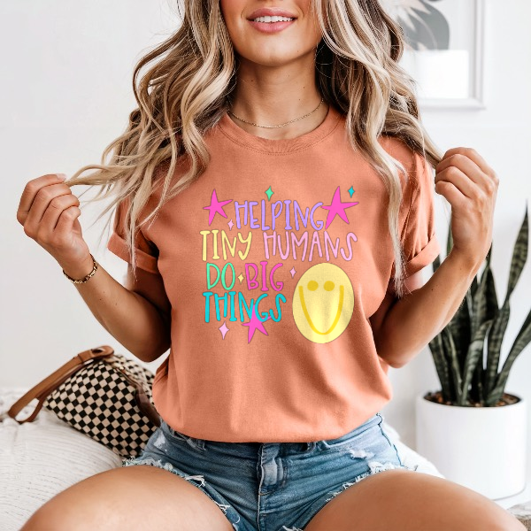 Helping Tiny Humans Do Big Things — Comfort Colors unisex tee
