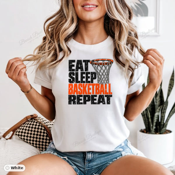 Eat Sleep Basketball Repeat — Comfort Colors 1717