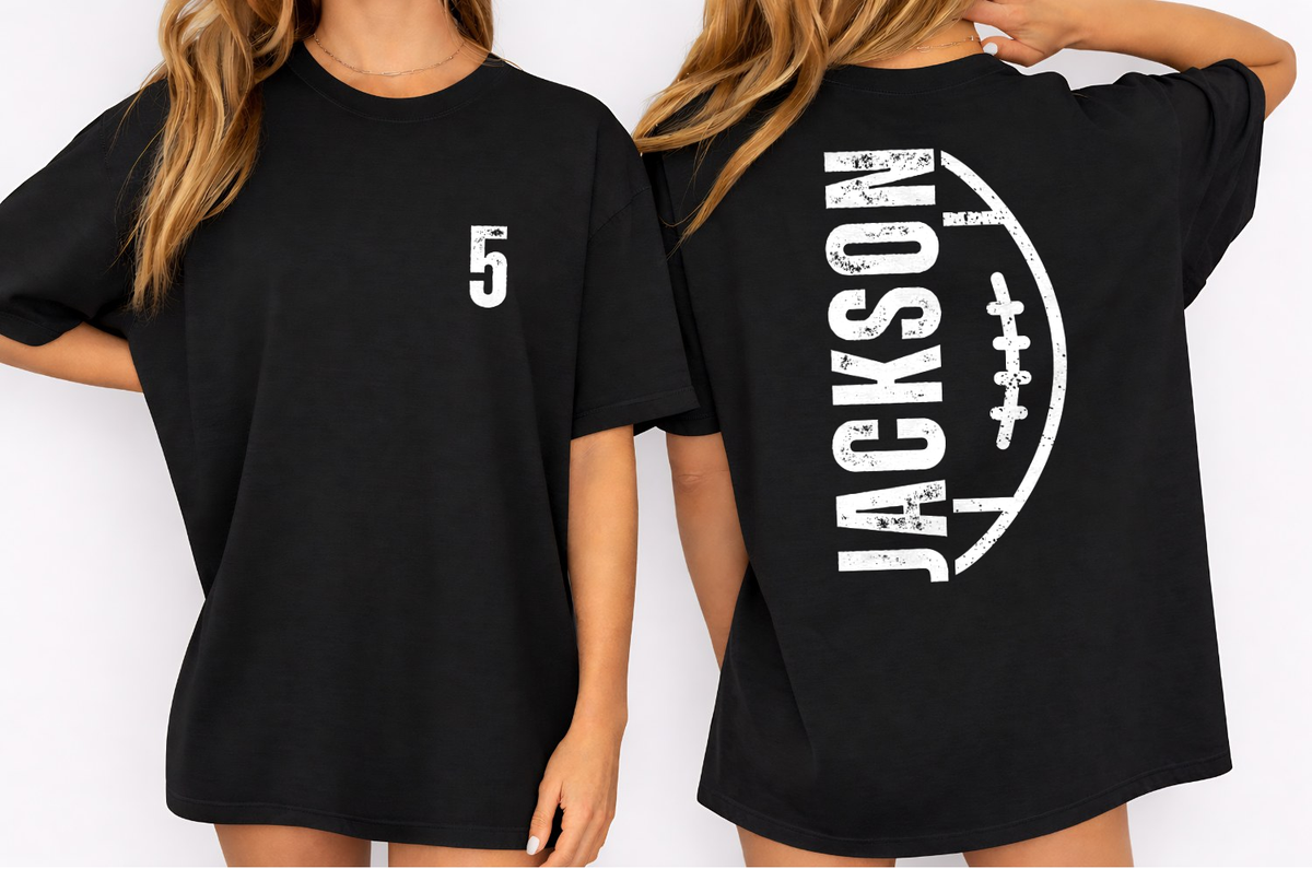 CUSTOM Distressed Circle Badge — Comfort Colors UNISEX TEE