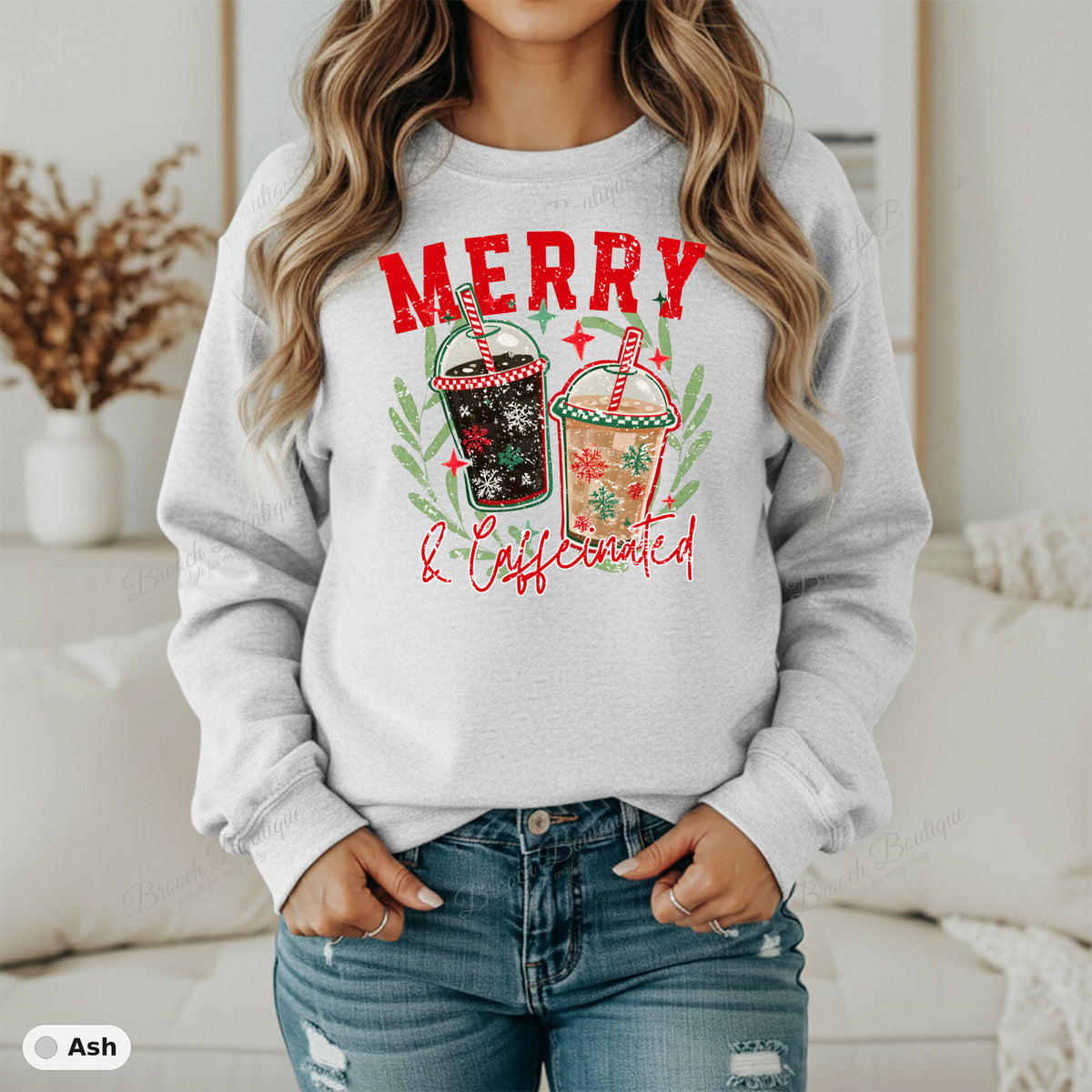 Merry & Caffeinated — Gildan 18000