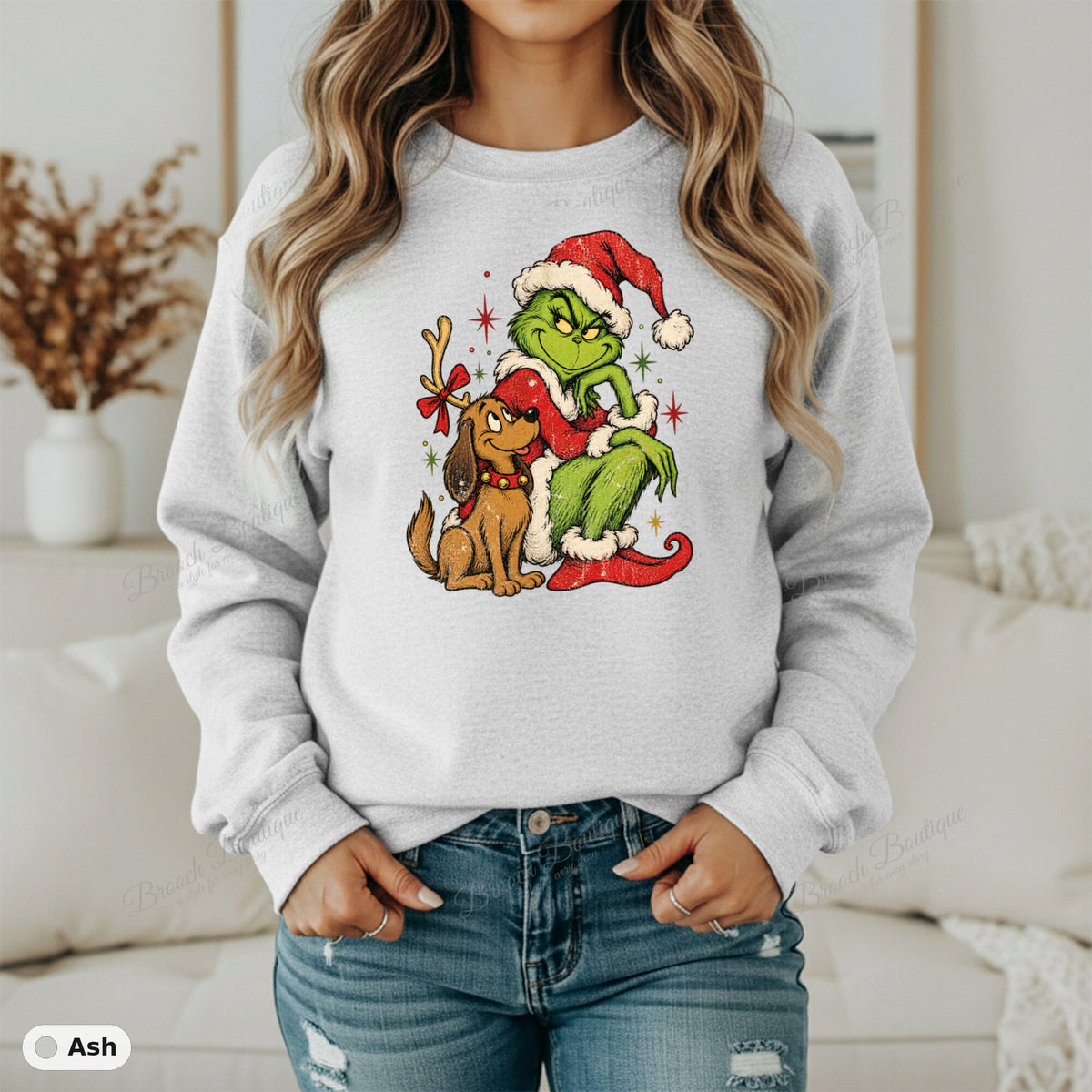 Grinch And Max Christmas — Gildan 18000