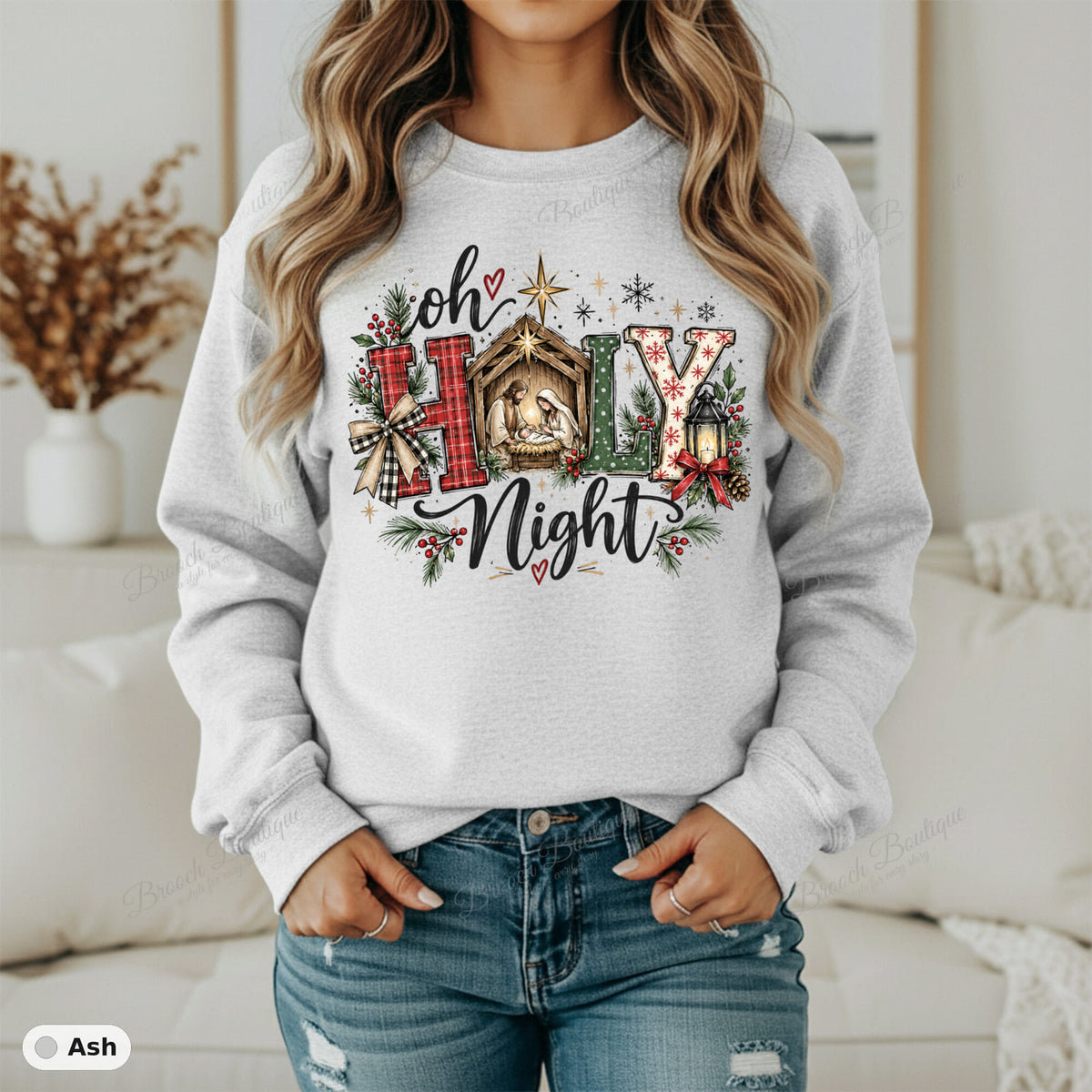 Oh Holy Night — Gildan 18000