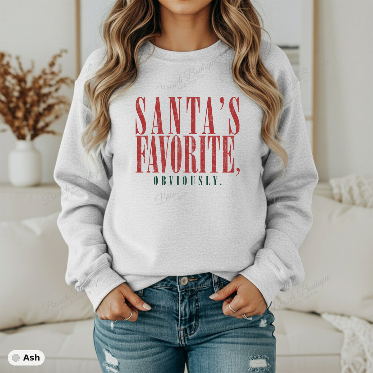 Santa's Favorite, Obviously — Gildan 18000