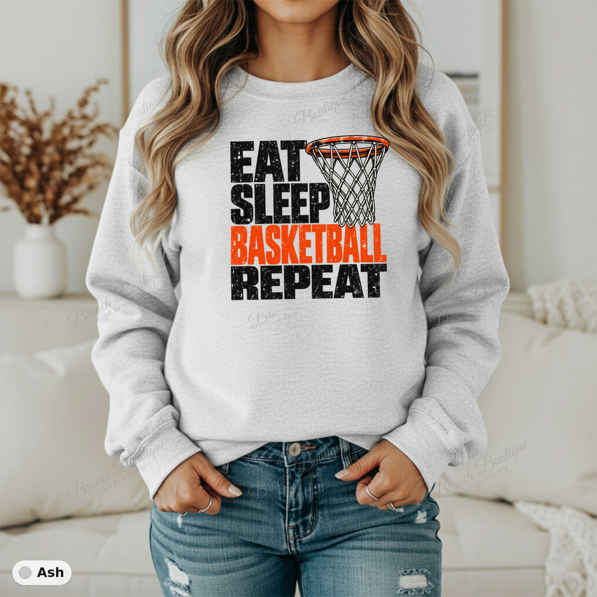 Eat Sleep Basketball Repeat — Gildan 18000