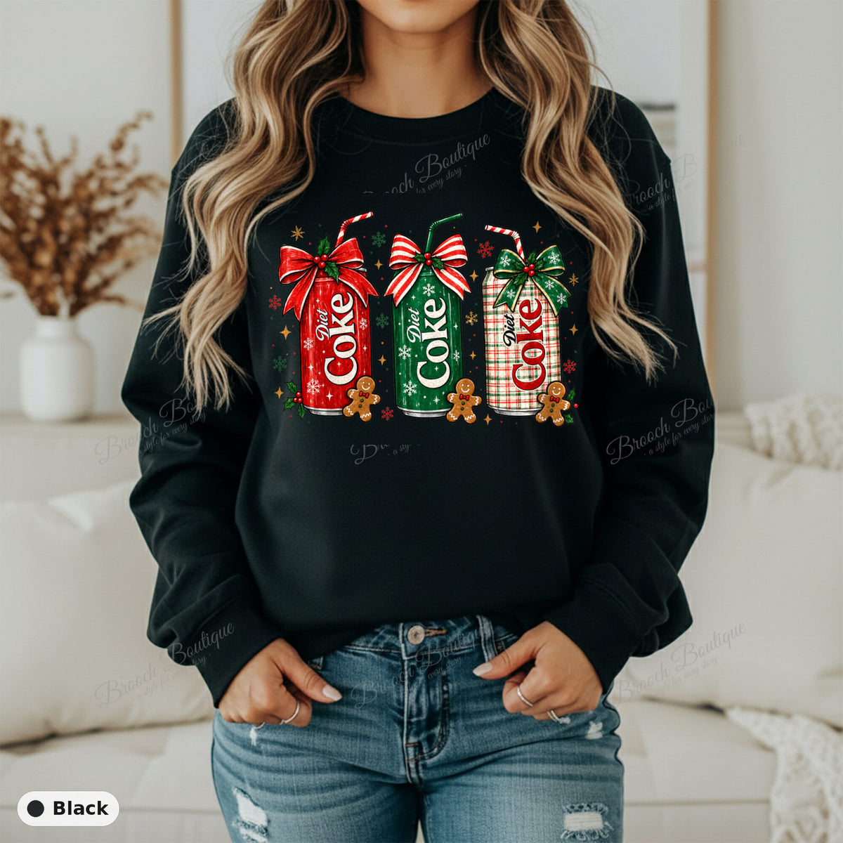 Christmas Diet Coke Cans — Gildan 18000
