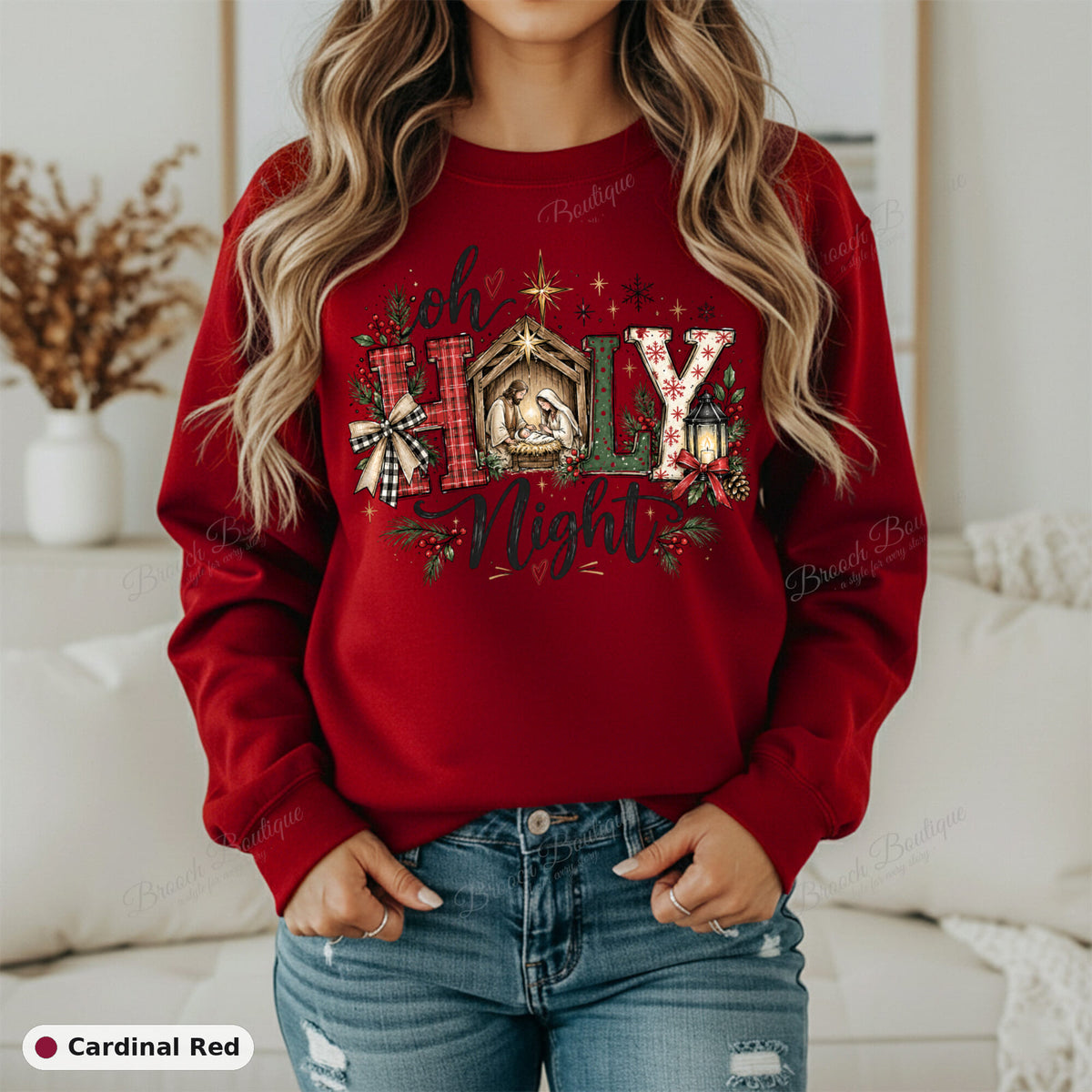 Oh Holy Night — Gildan 18000