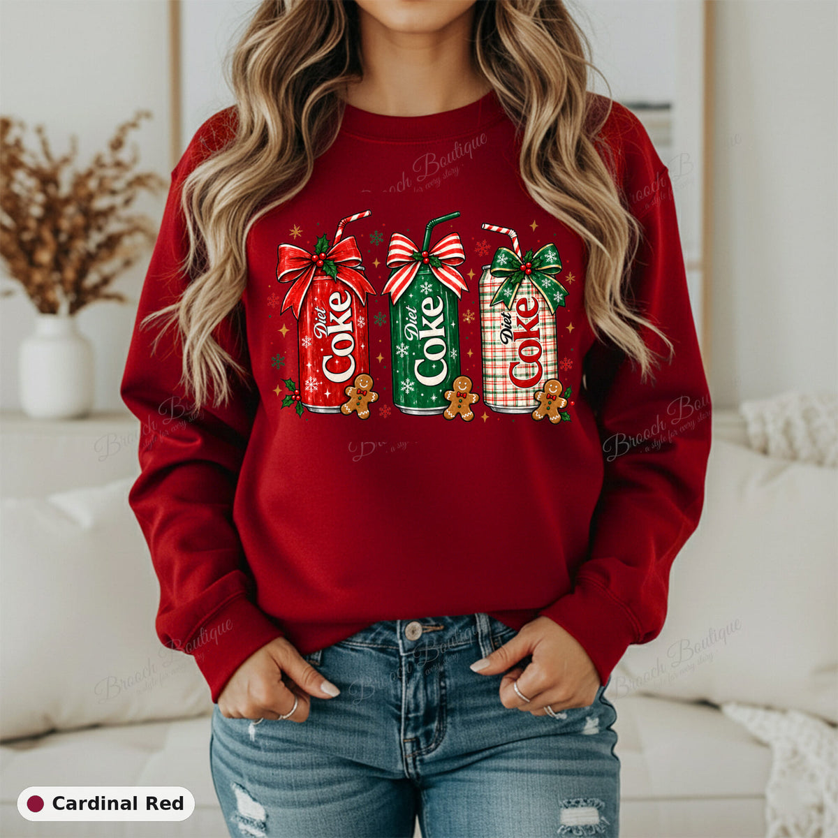 Christmas Diet Coke Cans — Gildan 18000