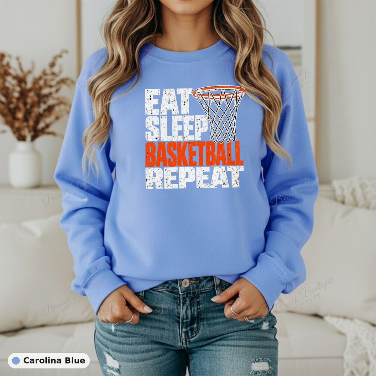 Eat Sleep Basketball Repeat — Gildan 18000