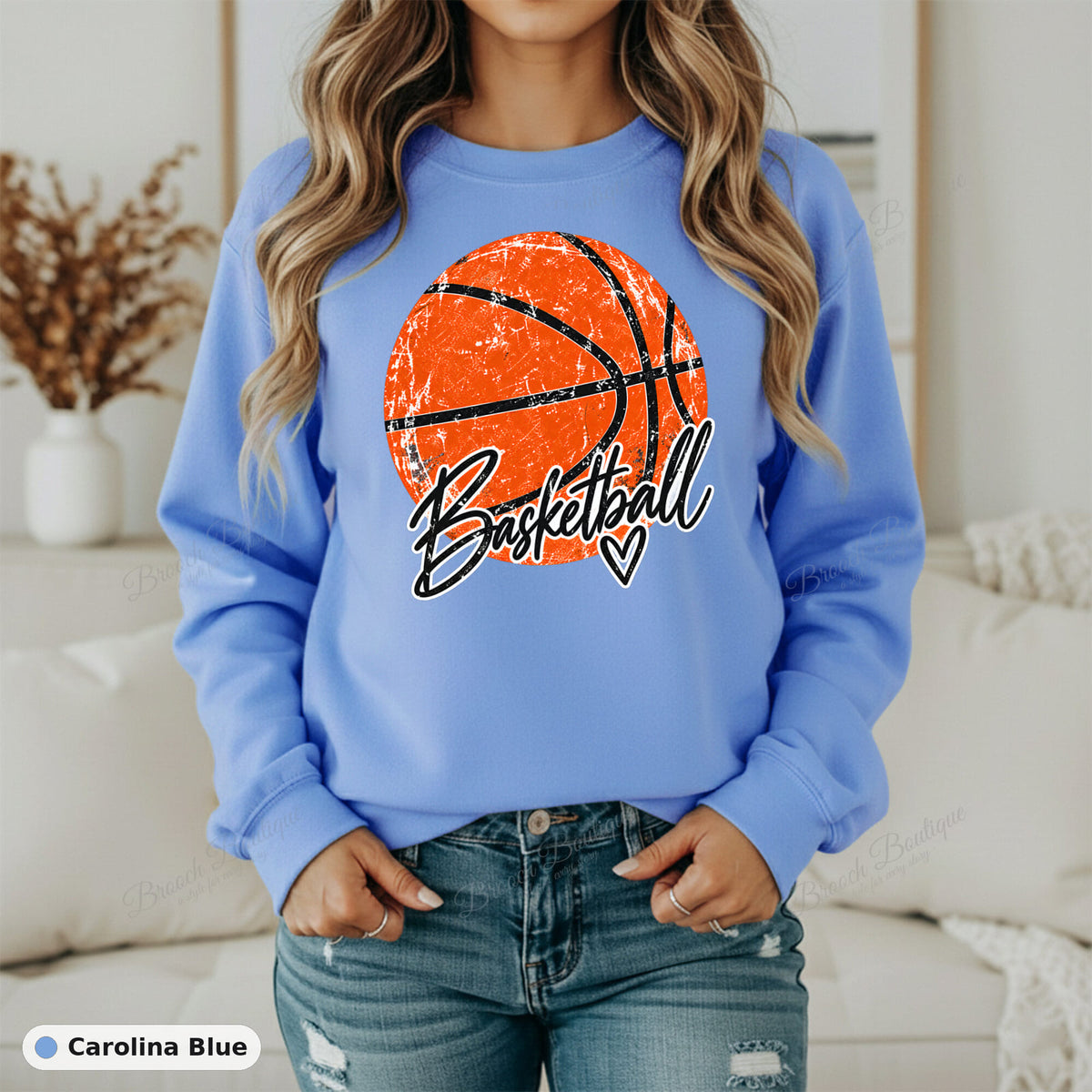 Distressed Basketball 2 — Gildan 18000