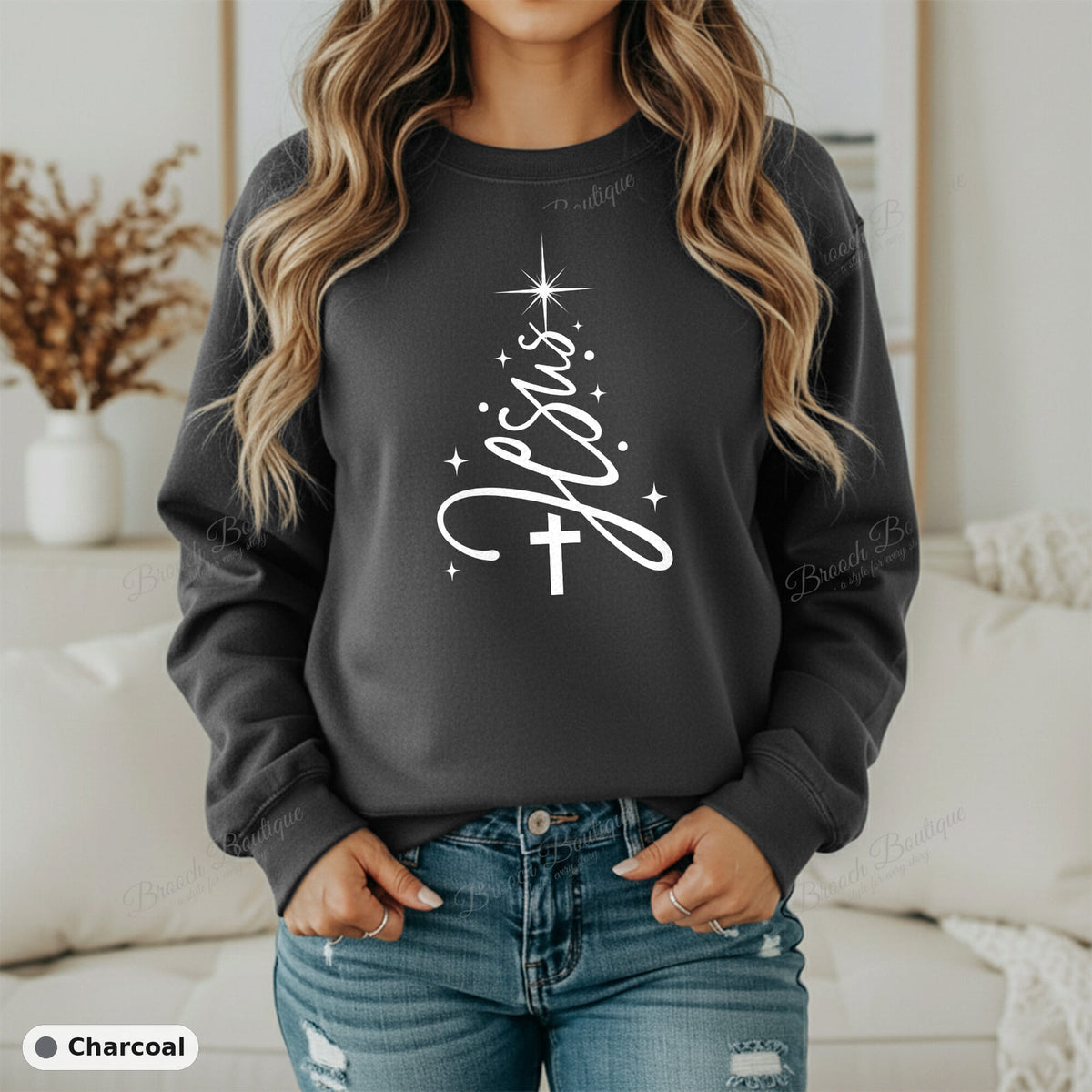 Christ Christmas Tree — Gildan 18000