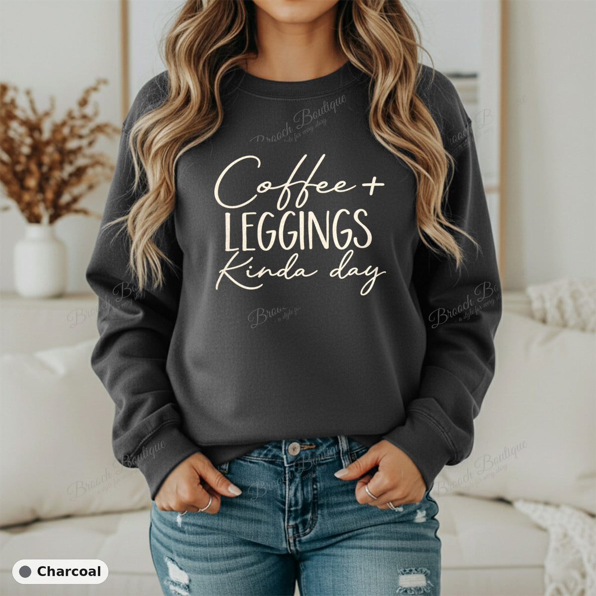 Coffee + Leggings Kinda Day — Gildan 18000