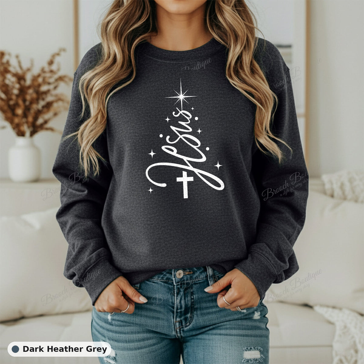 Christ Christmas Tree — Gildan 18000