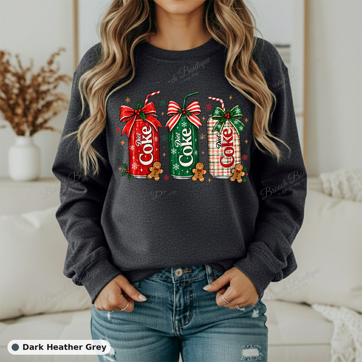 Christmas Diet Coke Cans — Gildan 18000