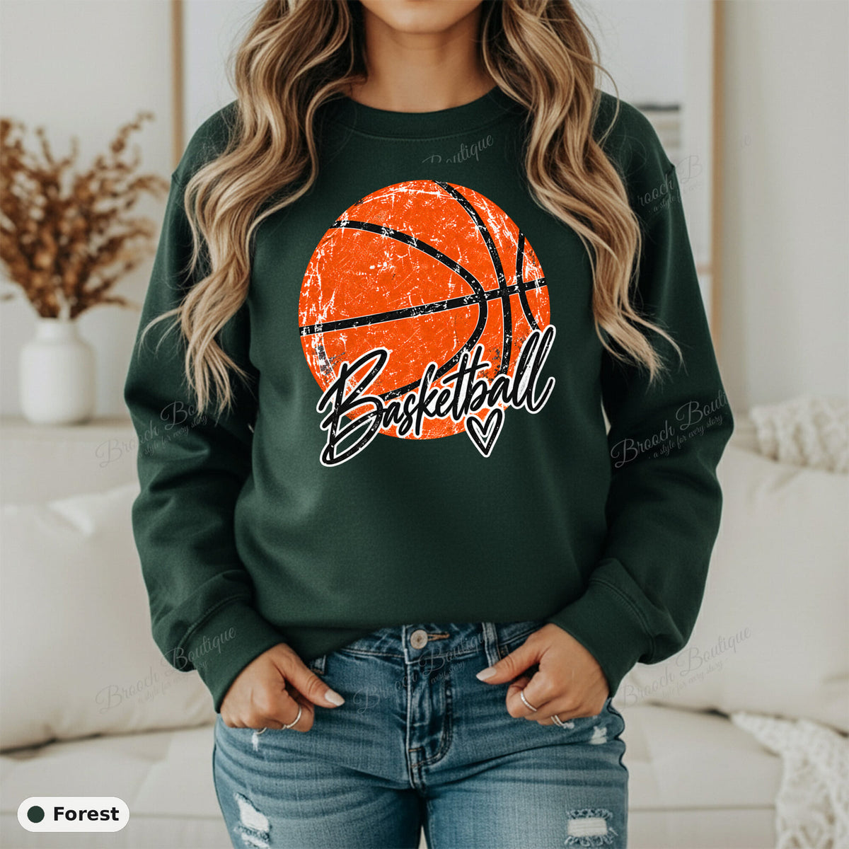Distressed Basketball 2 — Gildan 18000